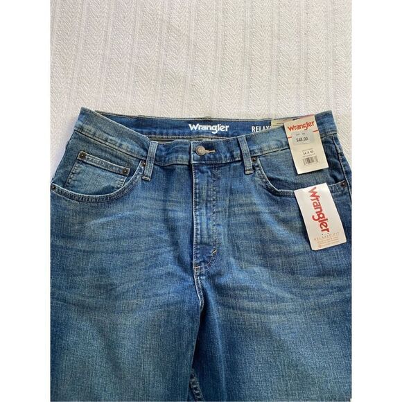 WRANGLER MENS 34 X 30 Premium Denim Relaxed Fit Jeans - Picture 4 of 11